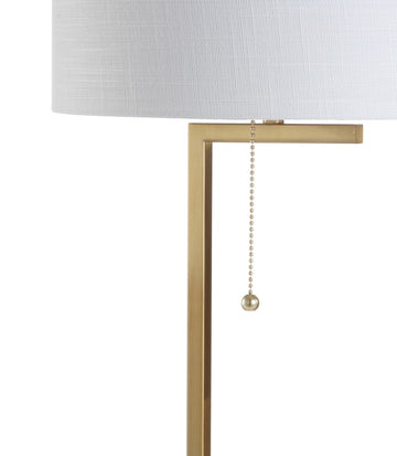 Alyssa 24.5" Metal/Marble LED Table Lamp - JONATHAN Y